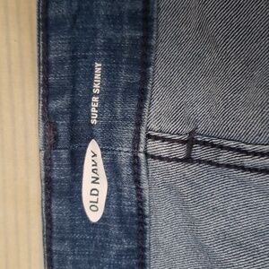 Old navy blue jeans